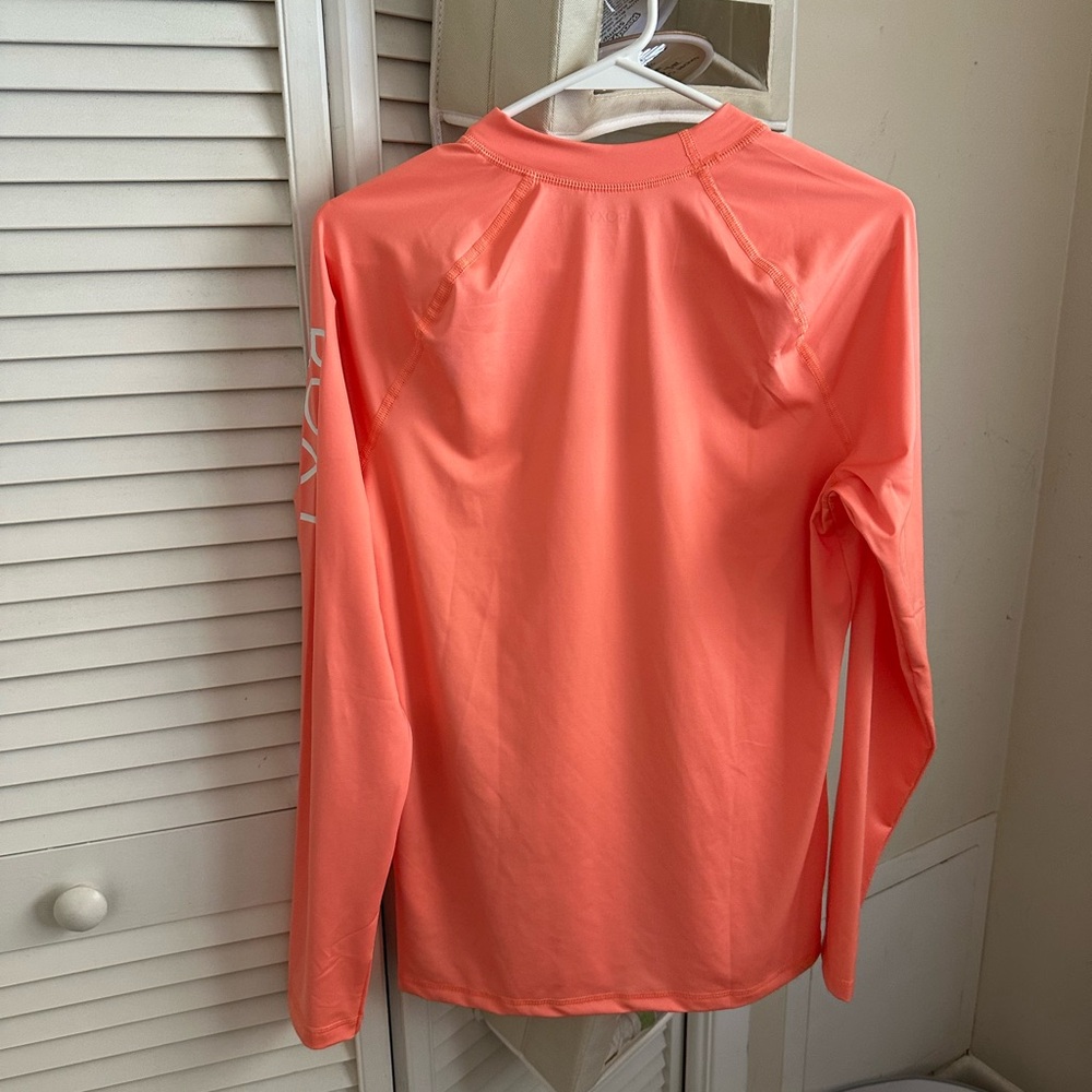 Roxy Peach Rashgaurd Long-sleeve Top - Picture 3 of 4
